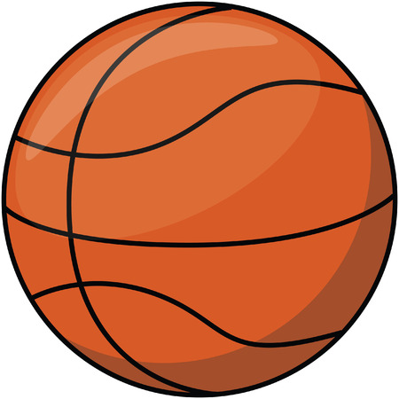 Basket ball cartoon illustrationのイラスト素材