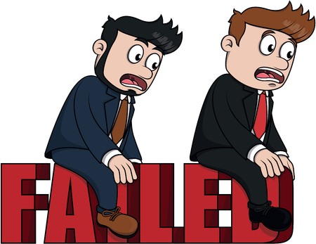 Business man failedのイラスト素材