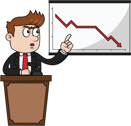 Business man bad progressのイラスト素材