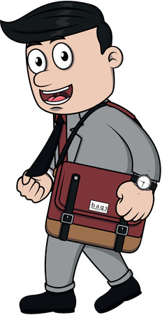 Business man go to officeのイラスト素材