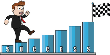 Businessman success barのイラスト素材