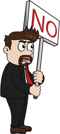 employee demonstration, protestのイラスト素材