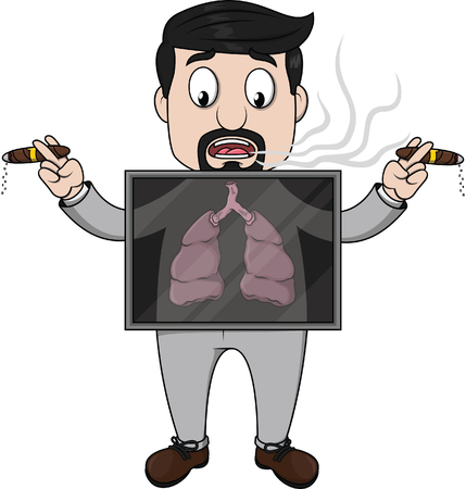 Examination lungのイラスト素材