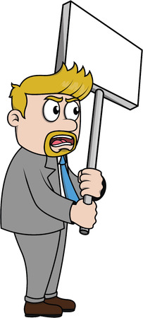 employee demonstration, protestのイラスト素材
