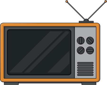 Television cartoon illustrationのイラスト素材
