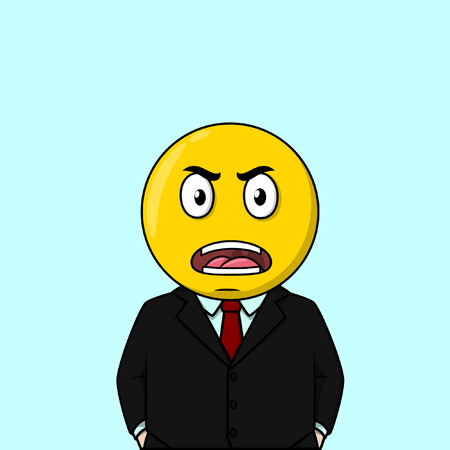 Angry faceのイラスト素材