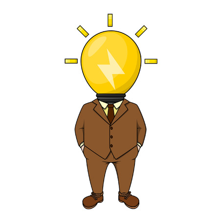 Idea head business manのイラスト素材