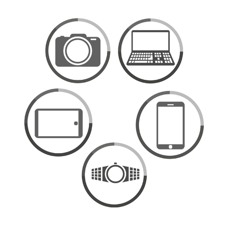 digital media illustrationのイラスト素材
