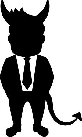 Shadow business man entrepreneurのイラスト素材