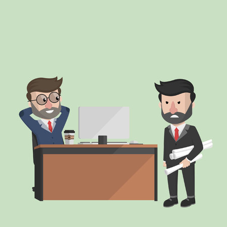 Bad and good employeeのイラスト素材