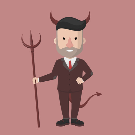 Business man demon styleのイラスト素材
