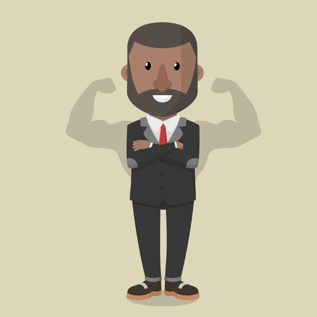 the shadow of the strongest businessmanのイラスト素材