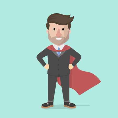 Businessman super posingのイラスト素材