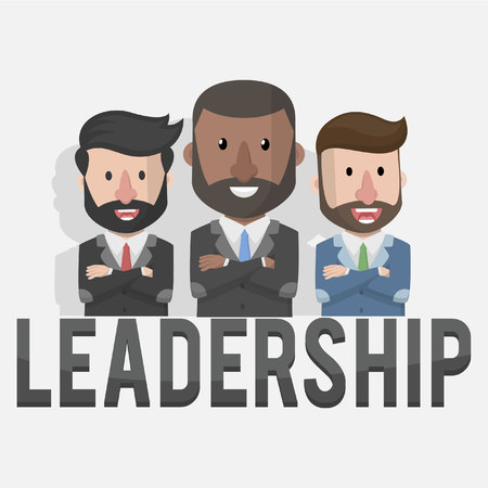 leadership businessmen business illustration conceptのイラスト素材