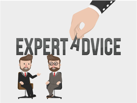 businessman get from expert adviceのイラスト素材