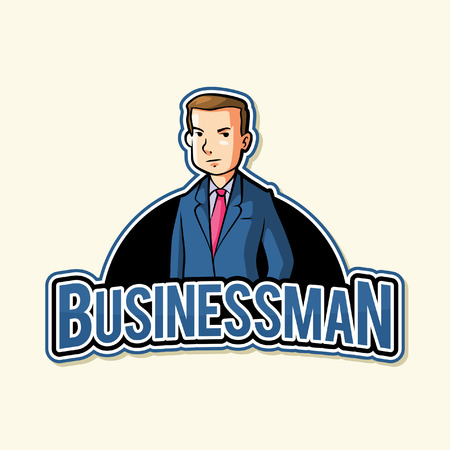 businessman illustration design full colourのイラスト素材