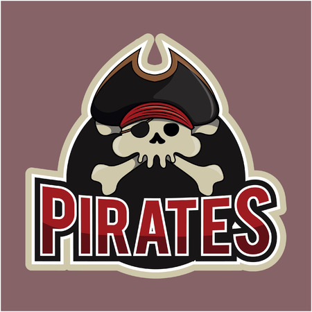 pirates illustration design full colourのイラスト素材