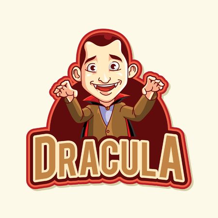 dracula red illustration designのイラスト素材