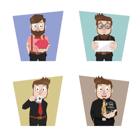 businessman of the best illustration design collectionのイラスト素材