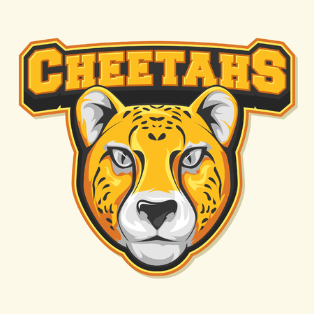 cheetah colorfulのイラスト素材