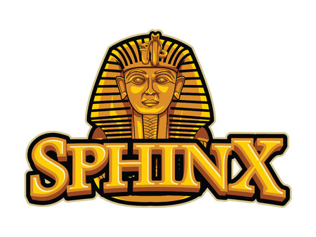 sphinx illustration design colorfulのイラスト素材