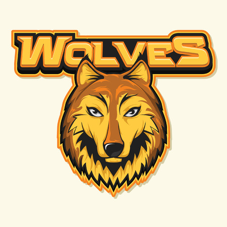 wolf illustration designのイラスト素材