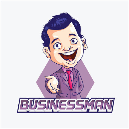 businessman illustration design colorfulのイラスト素材