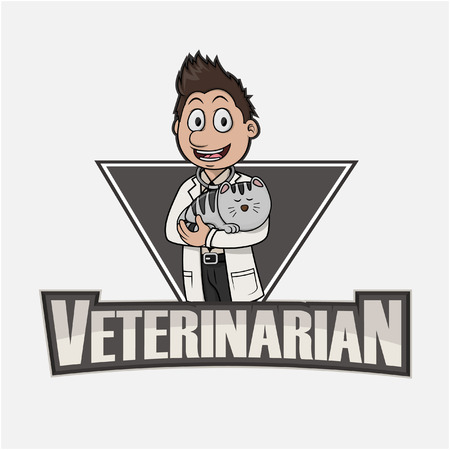 veterinarian illustration designのイラスト素材
