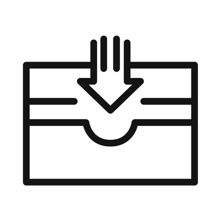 mailbox tray vector illustration designのイラスト素材