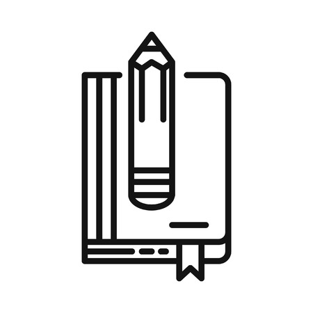 sketch workbook vector illustration designのイラスト素材