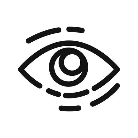 eye looking vector illustration designのイラスト素材
