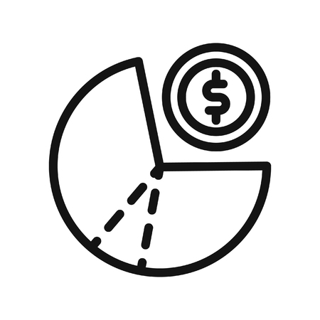 budget diagram vector illustration designのイラスト素材