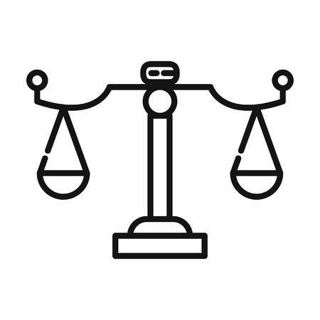 justice icon illustration designのイラスト素材