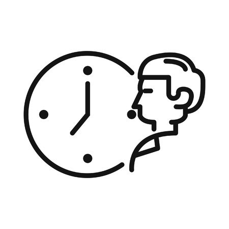 working time vector illustration designのイラスト素材
