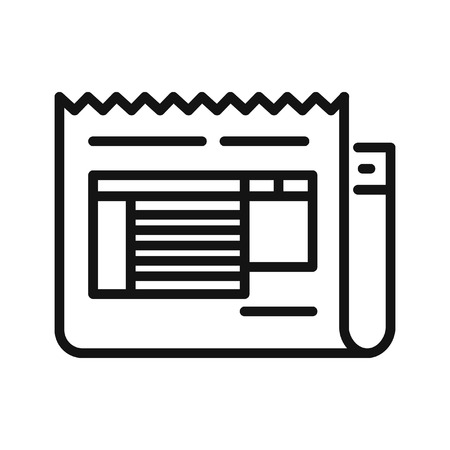 invoice paper vector illustration designのイラスト素材