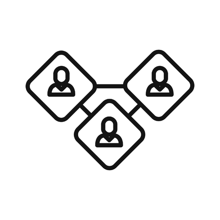 team relationship icon vector illustration designのイラスト素材