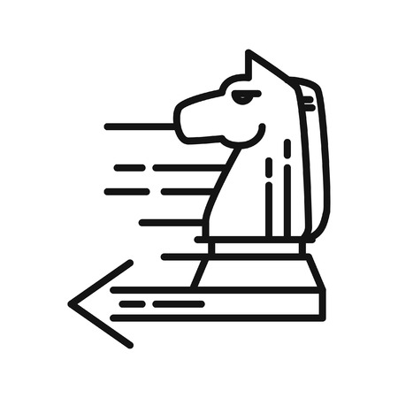 tactical advance horse chessのイラスト素材