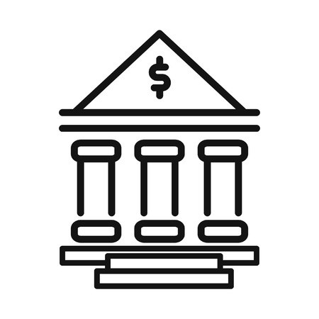 bank building vector illustration designのイラスト素材