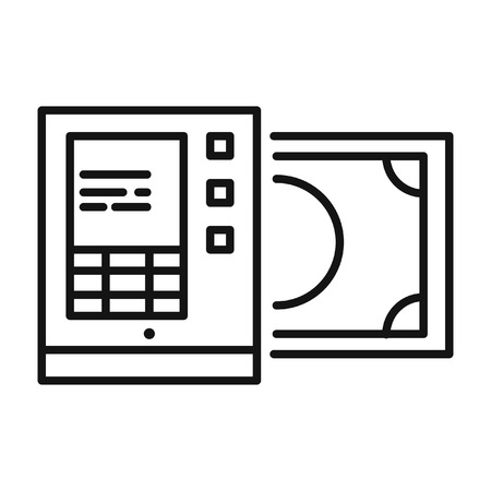 atm cash machine vector illustration designのイラスト素材