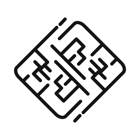 maze labyrinth vector illustration designのイラスト素材