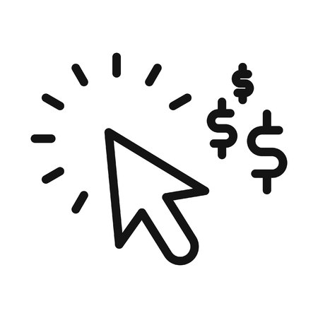 pay per click vector illustration designのイラスト素材