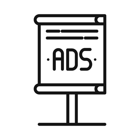 advertising stands vector illustration designのイラスト素材