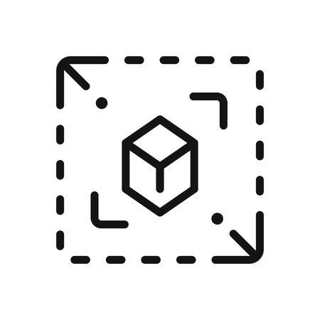 scale modification icon illustration designのイラスト素材