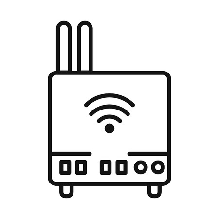wifi router vector illustration designのイラスト素材
