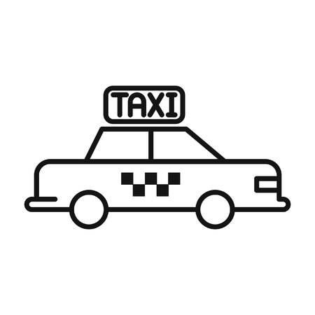taxi cab illustration designのイラスト素材
