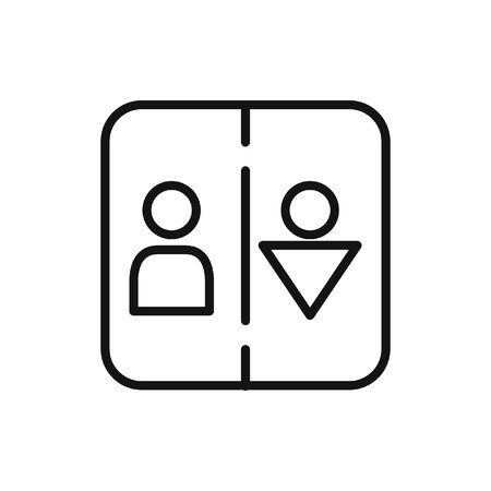 restroom sign illustration designのイラスト素材