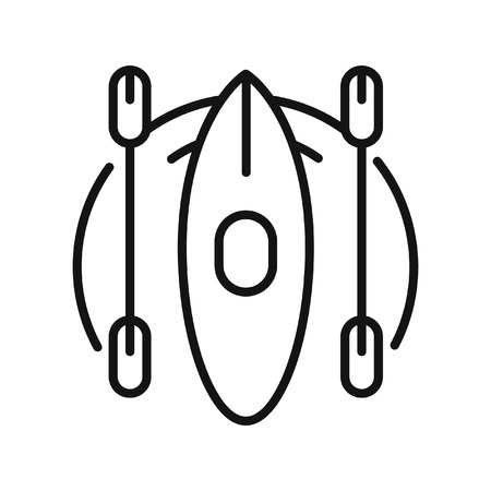 kayaking on river illustration designのイラスト素材