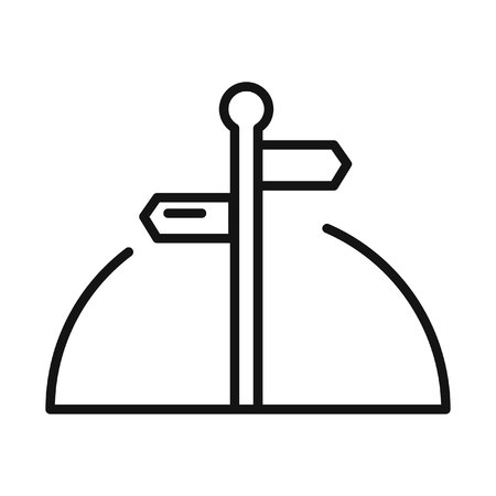 road sign post illustration designのイラスト素材