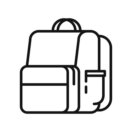 school backpack illustration designのイラスト素材