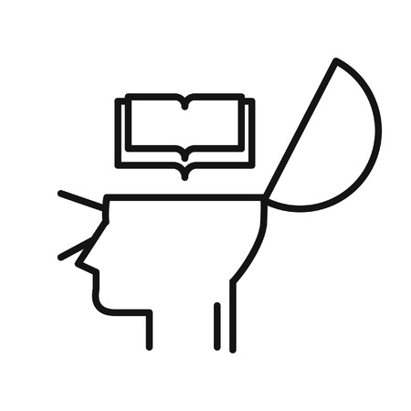 learning by memorizing illustration designのイラスト素材